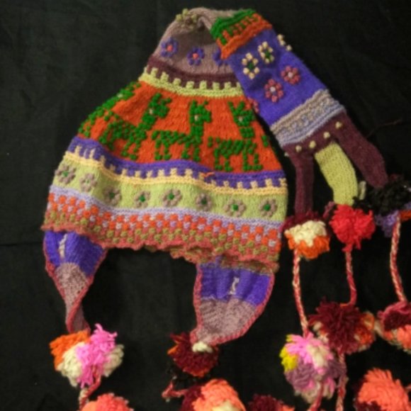 Peruvian artisanal chullo - beanie - beanie for women - warm winter - wool knit main image 7